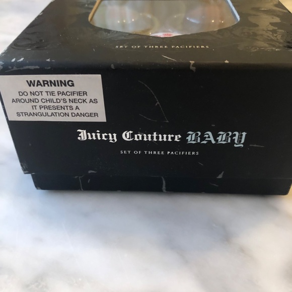 Authentic new 3 pc juicy couture pacifiers set - Picture 7 of 11